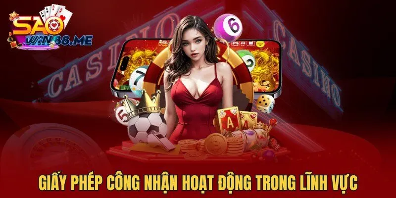 Giấy phép công nhận hoạt động trong lĩnh vực